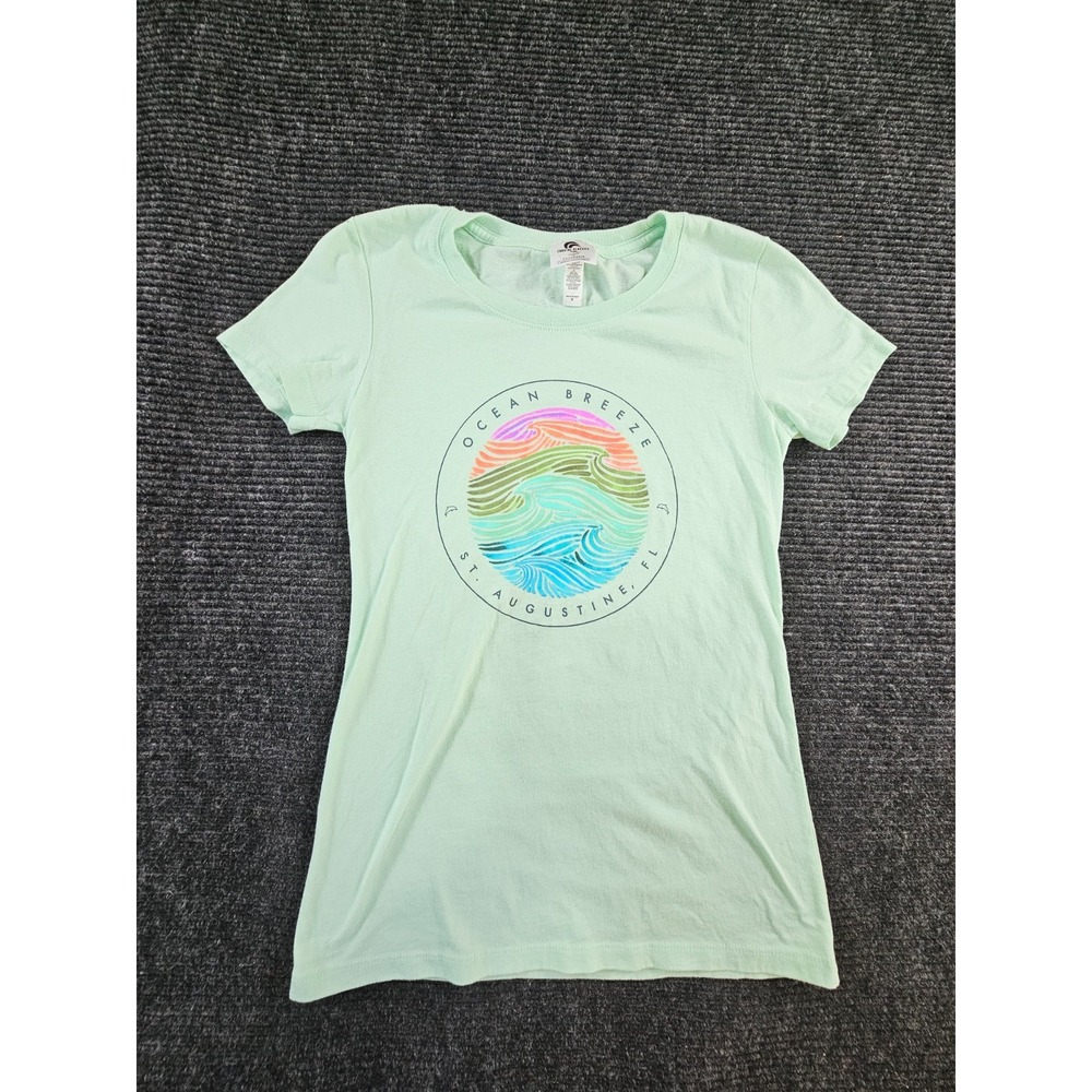 Coastal Classics T-Shirt Womens Medium Mint Green Ocean Breeze St. Augustine, FL